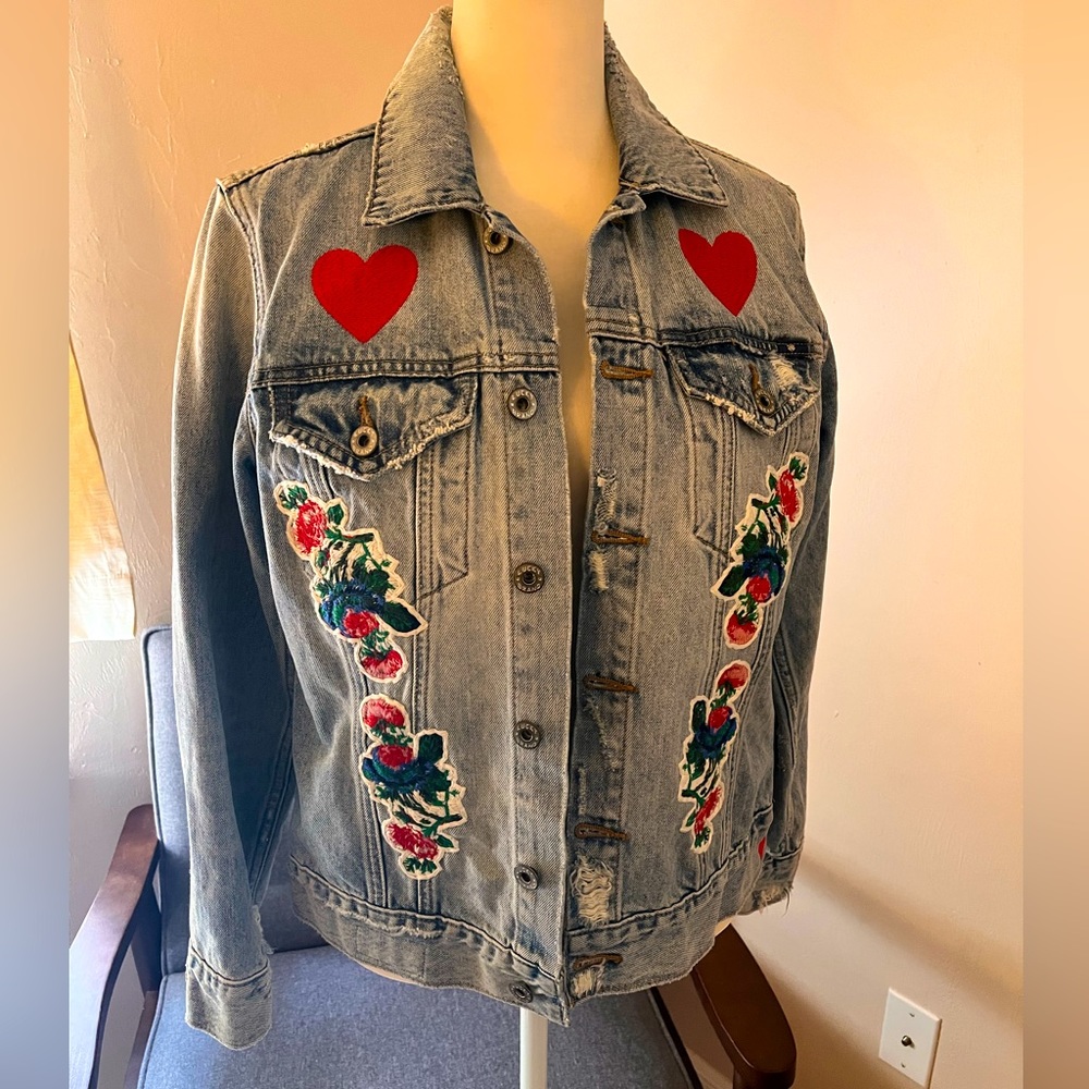 Gap Embroidered Jean Jacket